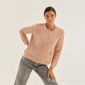 Mesdames Casual Loose Rose Treen Cardigan